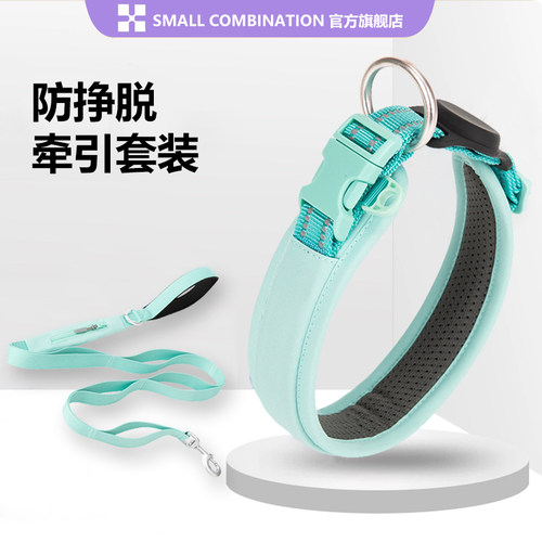 SmallCombination狗狗牵引绳颈圈脖圈小狗中大型犬宠物溜狗绳项圈