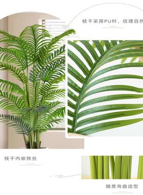 仿真绿植散尾葵高端绿轻奢假风树室内WLU厅落地客装饰造景仿生植