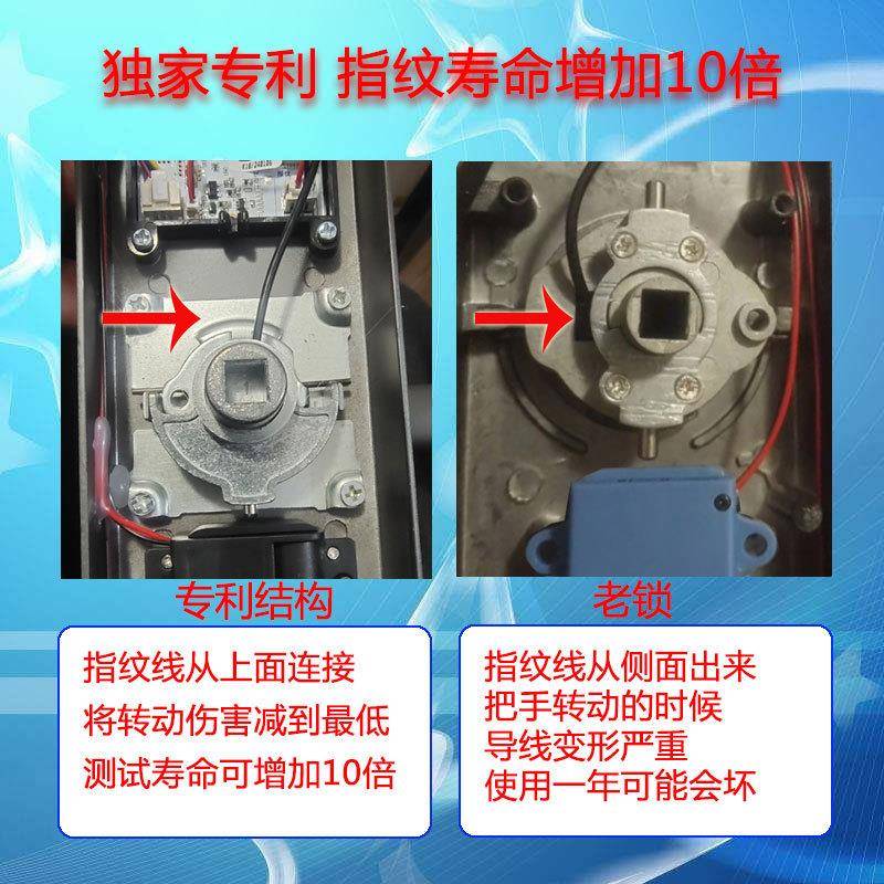 智能防盗门锁远程开锁指纹密码锁家用时效密码通用电子门锁半自动