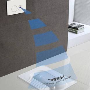 水箱 现代简约卫生间全自动电源感应人离即冲水蹲坑专用暗转隐藏式