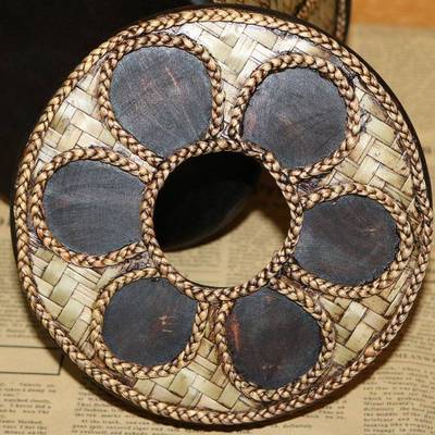 泰国实木藤编纸巾盒家居家餐用厅酒店纸东南亚盒ZJ010024田园风抽