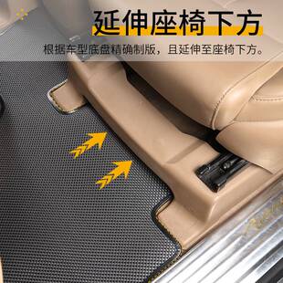 别克gl8es653t中排脚垫专用二排地毯ES陆尊24款插混改装tpr脚垫