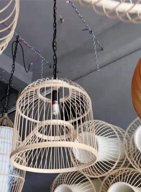 日式灯榻工榻米木原木客厅吊灯餐厅LGU手编织吊灯创意竹艺吊灯艺