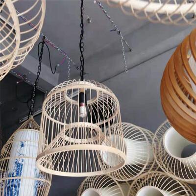 日式灯榻工榻米木原木客厅吊灯餐厅LGU手编织吊灯创意竹艺吊灯艺