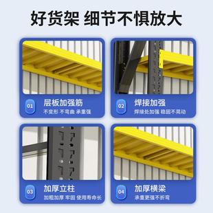 仓储重型置物货架家用多层落地收纳商用超市快递超强承重铁架子