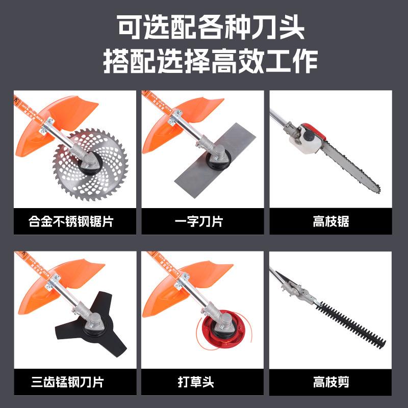 大功率电动割草机充电背负式园林割草机农用收割除草机果园打草机