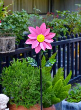 ?花园风车摆件园院造景庭布置葵别墅户外DNJ园艺向日院子公装饰幼