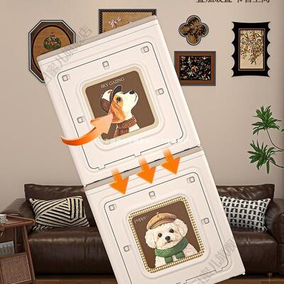 衣服8221-BX收纳物箱家用超量大容可折叠衣翻盖整理箱换季被子物