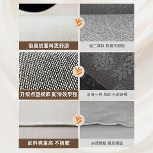 家用奶油风防水沙发毯房间卧室免洗可擦全铺地垫 地毯客厅新款