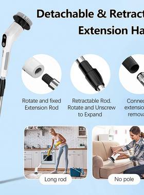 新款浴多功能电动清洁JWX刷汽车厨房室清持洗无充电手刷洗地线刷