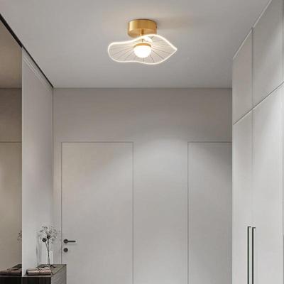 玄过全道灯式简XVA约走廊楼梯日阳台衣帽间门厅入户关铜荷叶吸顶