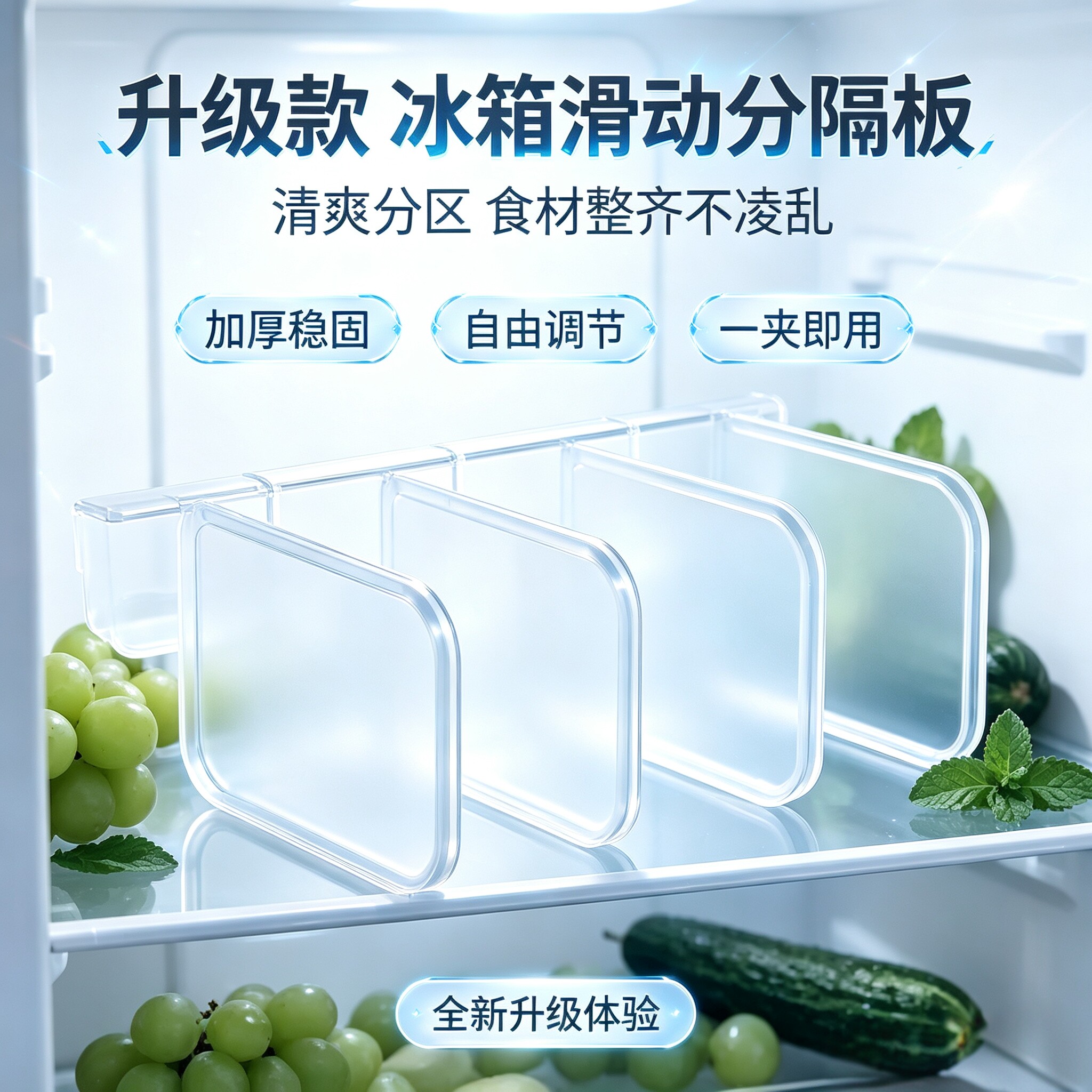冰箱侧门通用多功能分隔板