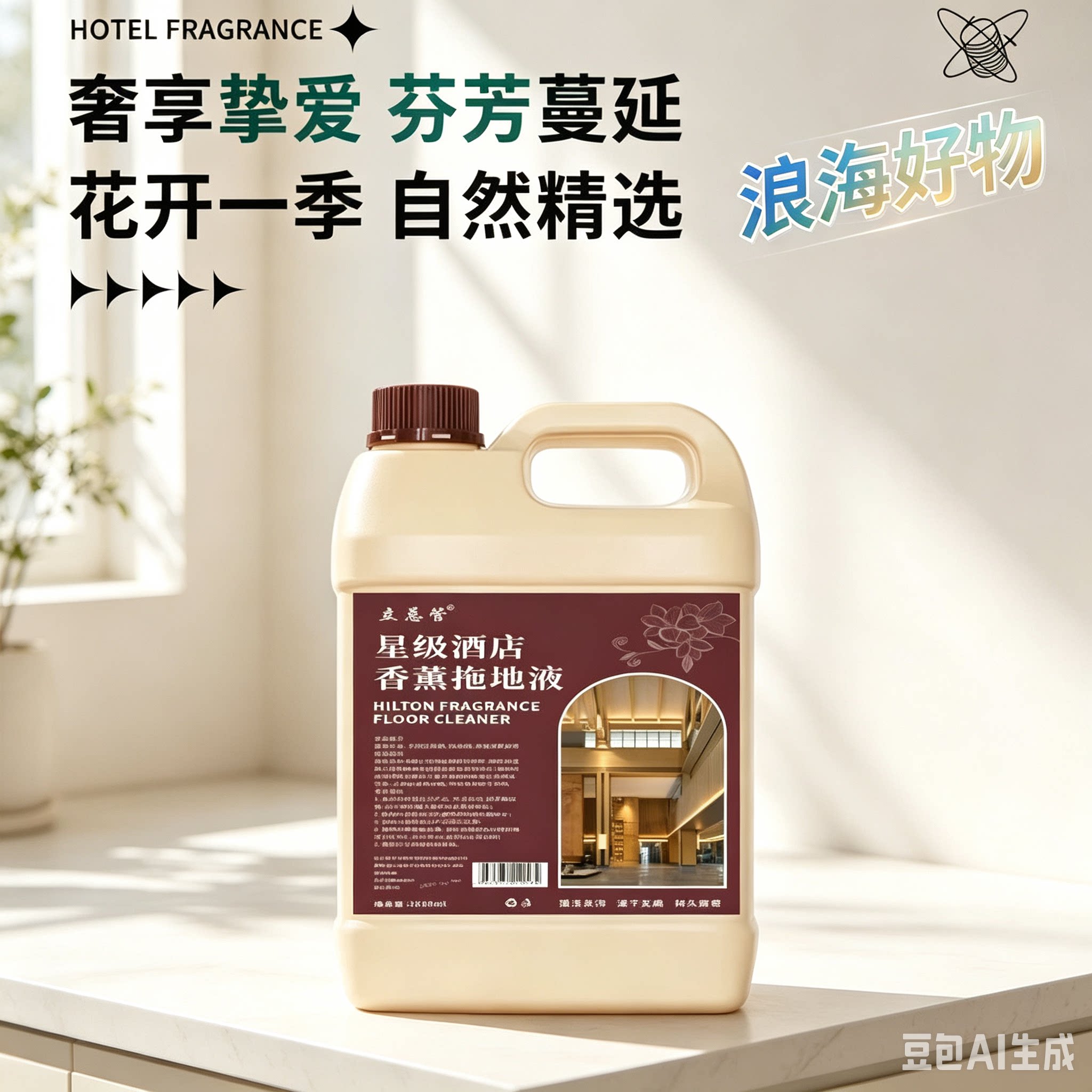 【大容量2500ML】持久留香拖地液速干无痕拖地强效去污地板清洁WL
