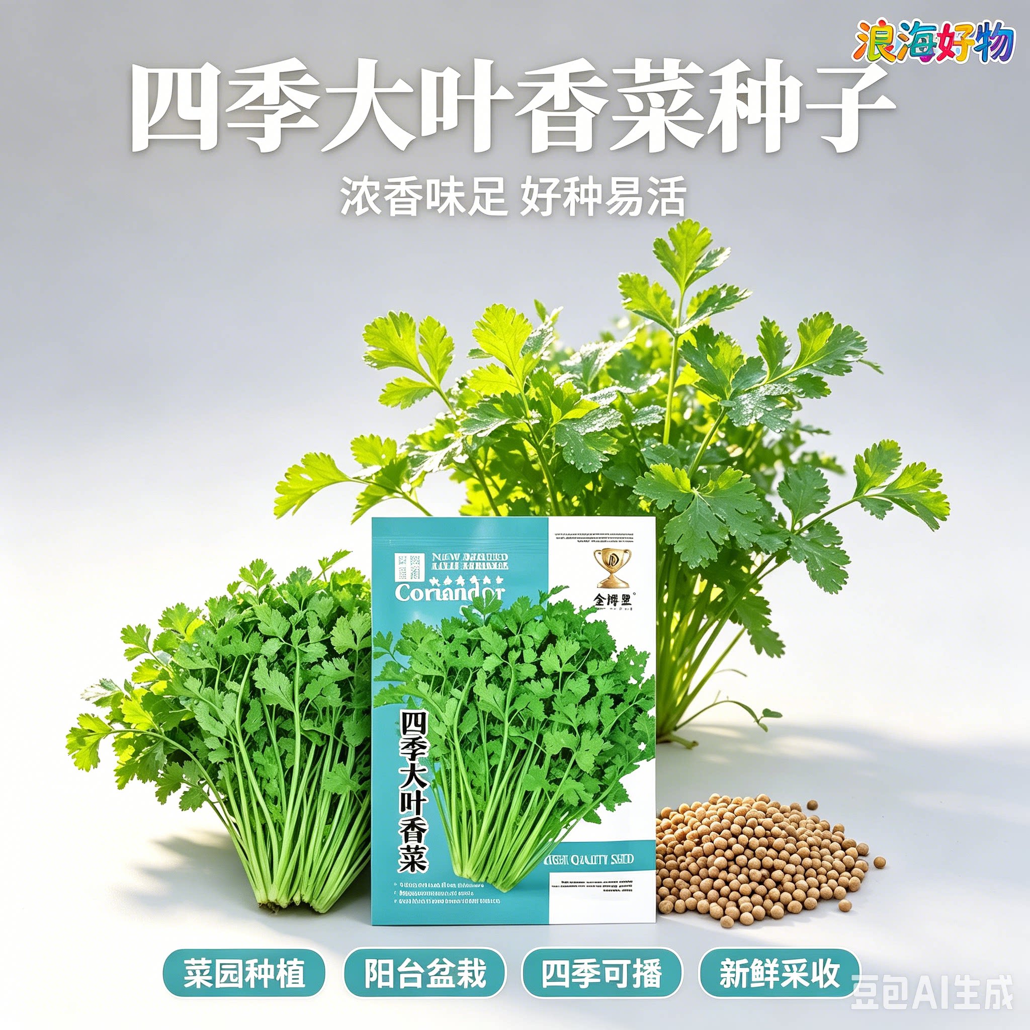 【抗寒冬根香菜】耐寒越冬浓香耐抽苔阳台盆栽庭院地栽种植花卉HQ