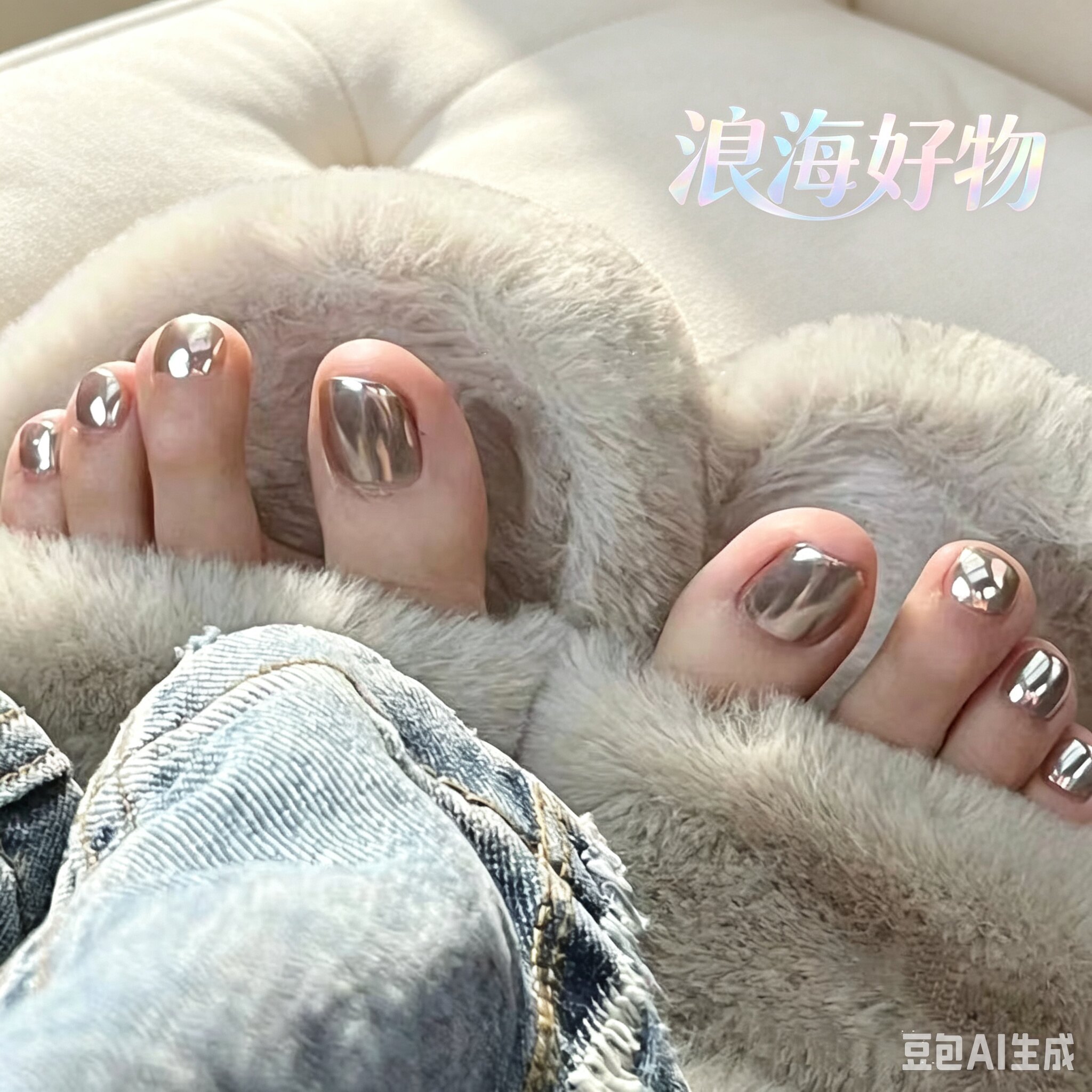 【买一送一】镜面手指脚趾指甲油免烤速干不可撕持久指甲油HQ