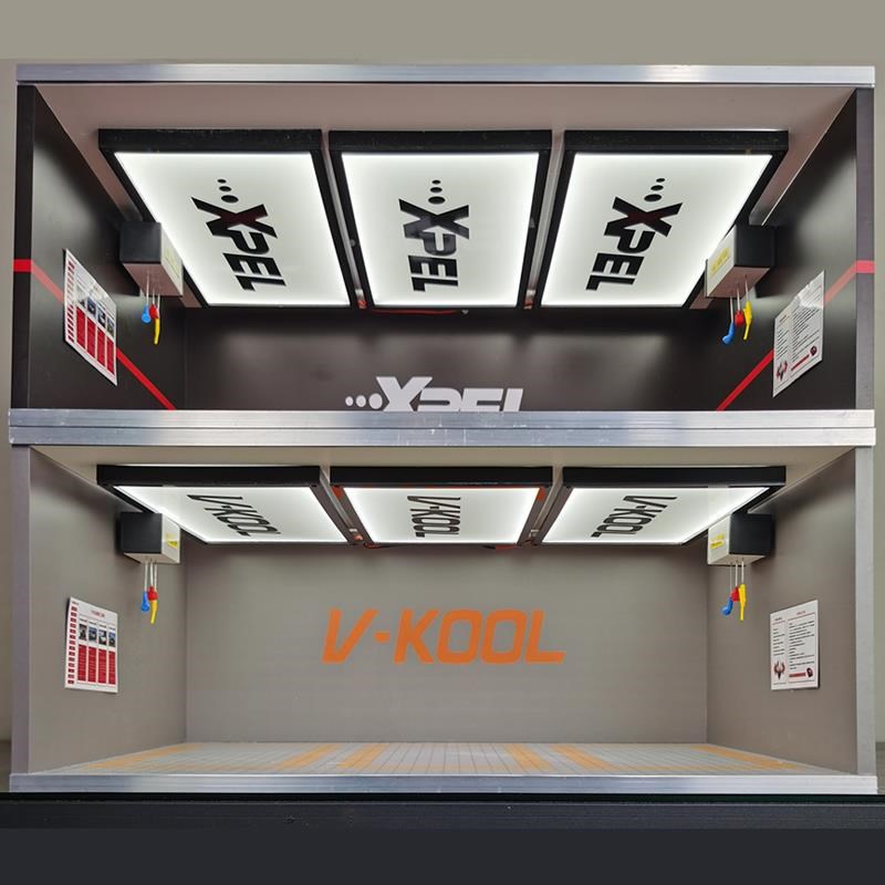 现货速发车模1 18玩具车位地下车库汽车停车场模型场景防尘 展示