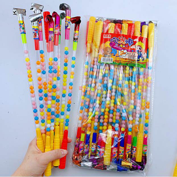 吹龙棒口吹玩具棒糖果零食童年节礼物彩虹糖30条装150G玩具造型糖