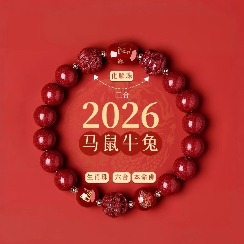 普陀山2026年太岁手链马本命年