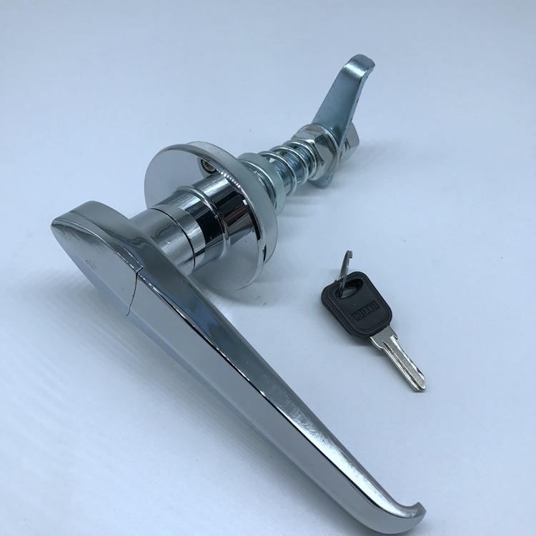 MS306-1A-1带弹簧把手锁，锌合金柜门锁，控制柜把手，配电箱门锁