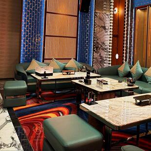 ktv沙发私人影院酒吧夜总会包厢港式轻奢清吧歌舞厅茶几沙发组合