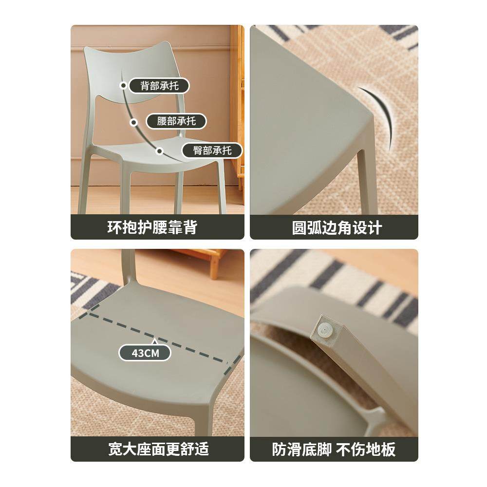 塑料椅子靠背加厚环保家用舒适餐椅现代简约凳子商用稳固耐用餐椅,住宅家具,餐椅,淘宝优惠券,粉丝福利购,淘宝优惠卷