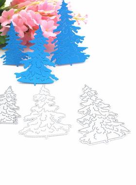 金属压花切割刀模diy碳钢刀模纸艺皮革切割模具三棵松树圣诞款