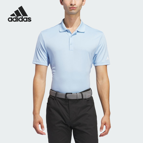 Adidas/阿迪达斯正品夏季男士翻领经典套头运动短袖T恤IU4435