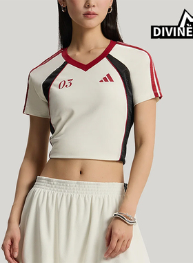 Adidas/阿迪达斯正品TIROSLIMFITIROT-SHIRT女经典短袖T恤KZ2387