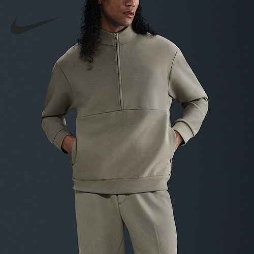Nike/耐克正品2025秋季款男士运动立领耐穿套头衫HQ6953-320
