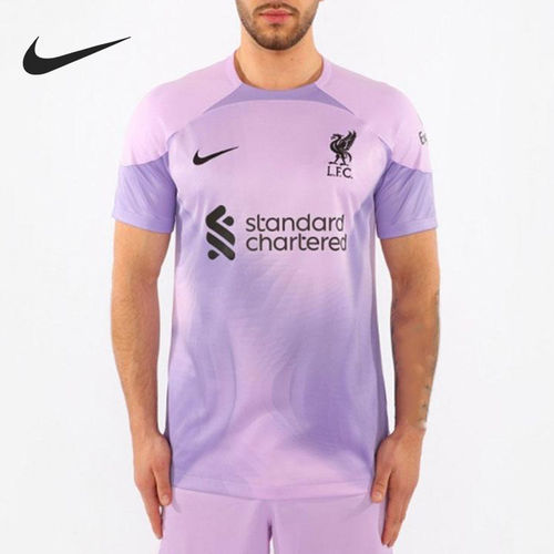 Nike耐克正品利物浦男字母印花圆领短袖上衣足球DJ7681-582