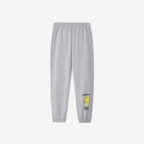 Skechers/斯凯奇正品春秋款儿童印花透气针织长裤L225B021-04A6
