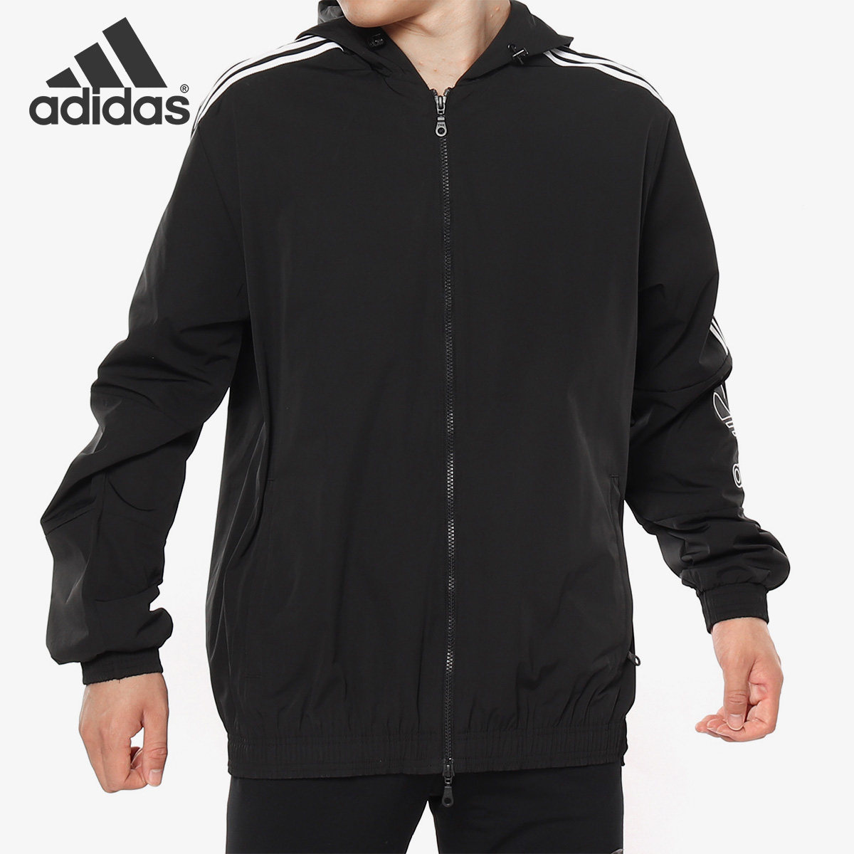 Adidas/阿迪达斯正品 三叶草 OUTLINE WB 男子休闲运动外套EB4086