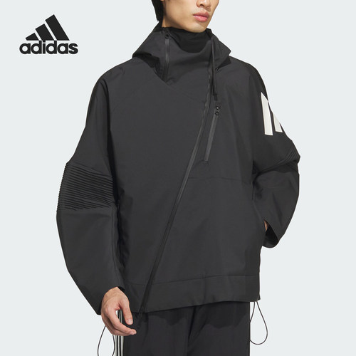 Adidas/阿迪达斯正品FUSTL P JKT2男士斜拉链时尚外套JN3424