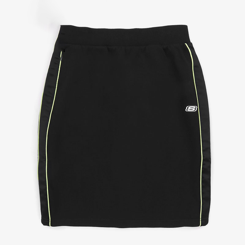 Skechers/斯凯奇正品当季新款女子针织透气休闲运动半身裙