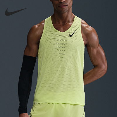 Nike/耐克正品2025 Dri-FIT男士网眼跑步背心T恤FN4231-736