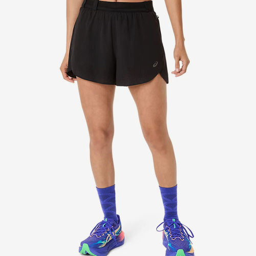 Asics亚瑟士正品MetarunSplit女跑步透气抽绳短裤2012D349-001