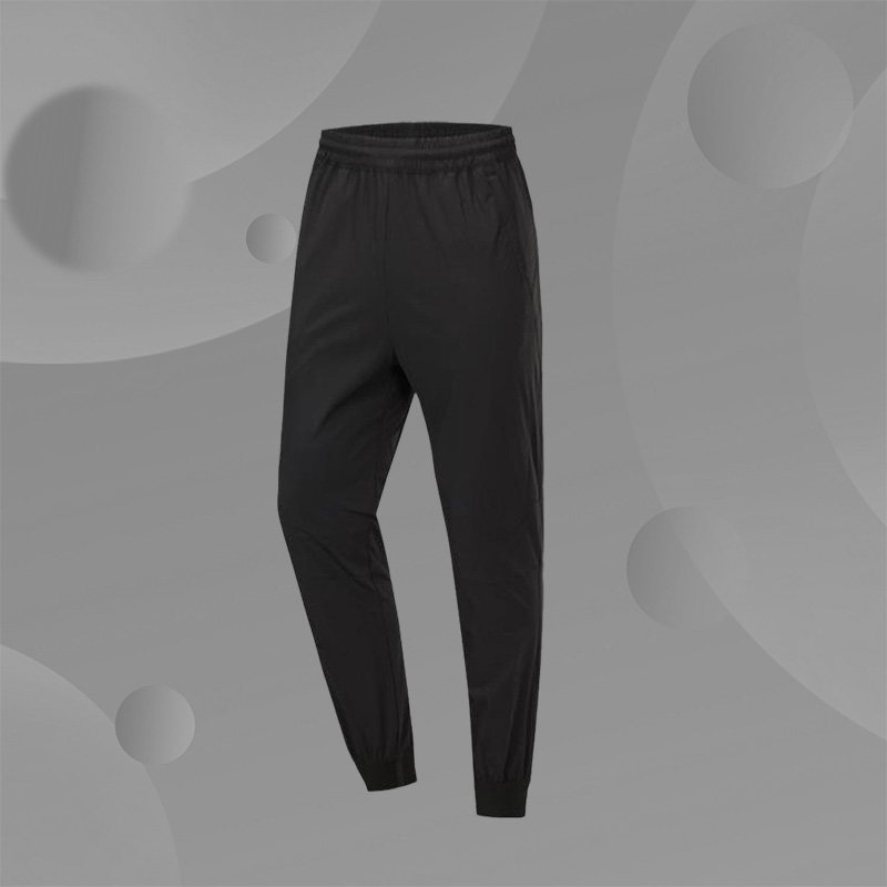 李宁正品BADFIVE街头篮球梭织纯棉休闲收口舒适运动长裤 AKXP059