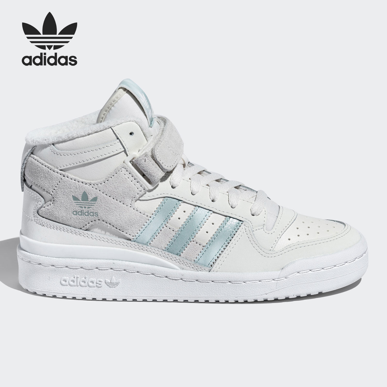 Adidas/阿迪达斯正品 FORUM MID W 男女加绒中帮板鞋GX6533