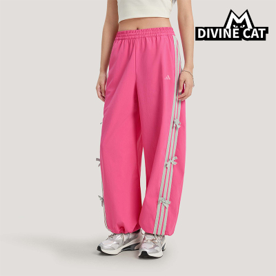 Adidas/阿迪达斯正品2026春季款女士日常松紧腰直筒长裤KR7597