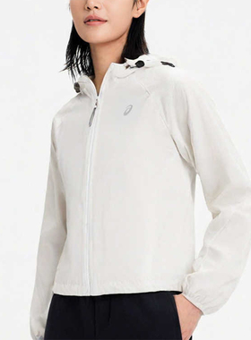 Asics/亚瑟士正品运动女子宽松透气耐磨连帽夹克外套2012D248-100