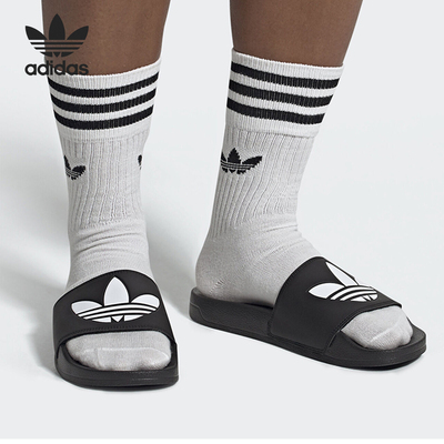 Adidas/阿迪达斯正品三叶草新款男女同款运动凉鞋拖鞋FU8298