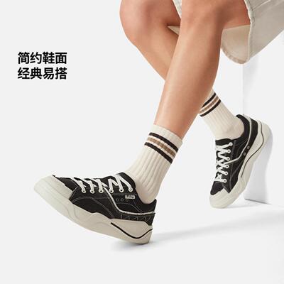 李宁正品轻帆男女同款时尚经典低帮软弹舒适防滑休闲板鞋AGCV065