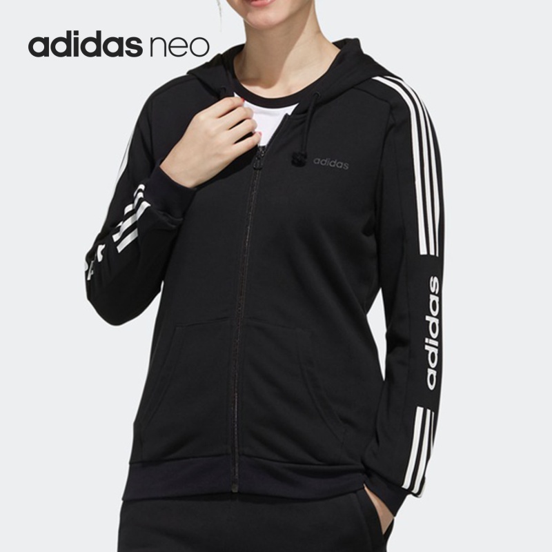 Adidas/阿迪达斯正品21新款NEO CE 3S ZP HDY女子连帽外套 EI4693