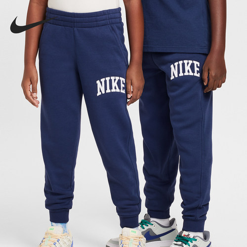 Nike/耐克正品秋季新款大童运动休闲加绒针织长裤HJ3159-410