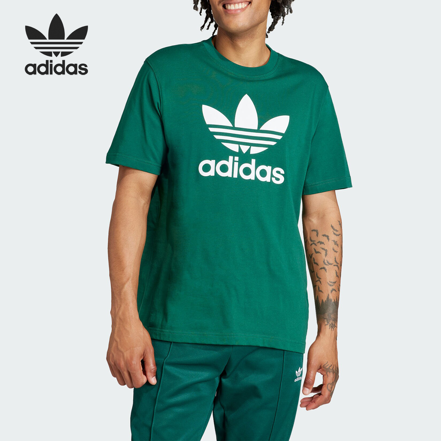 Adidas/阿迪达斯正品三叶草男士经典时尚运动短袖T恤IR7976