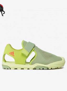 Adidas/阿迪达斯正品夏季儿童网面包头魔术贴运动沙滩凉鞋 S42672