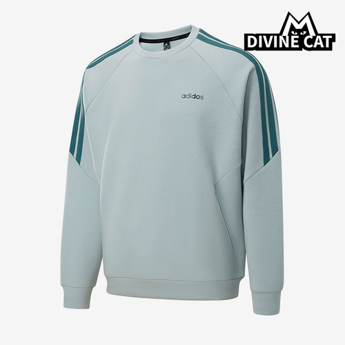 Adidas/阿迪达斯正品春秋男士圆领套头经典轻质宽松卫衣KQ7884