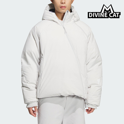 Adidas/阿迪达斯正品2025秋季款男士日常连帽保暖羽绒服KC2577