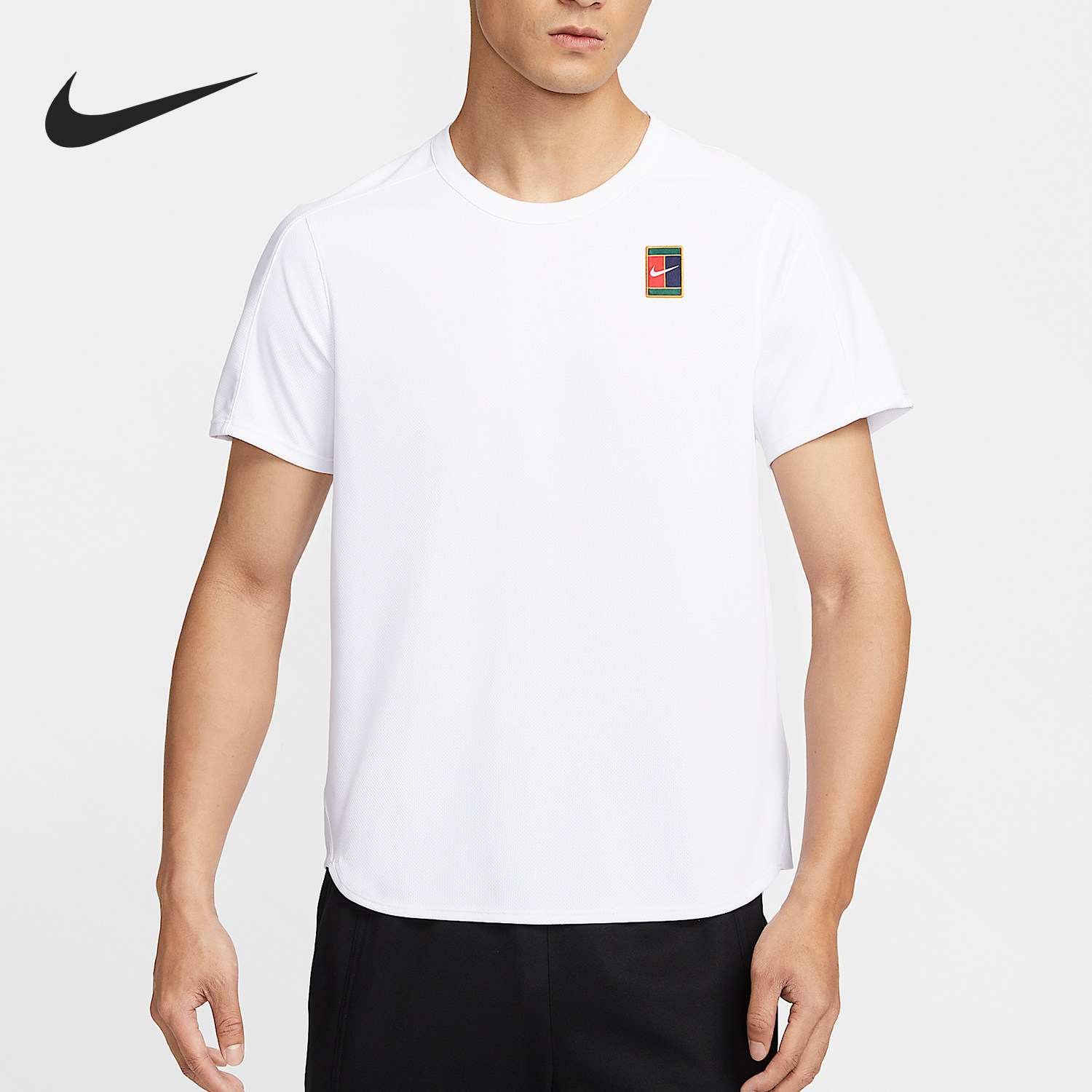 Nike/耐克正品Dri-FIT 男士简约针织休闲运动短袖FZ6945-100