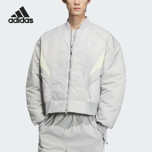 阿迪达斯男士宽松保暖休闲棉服